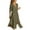 Army Green, variant on lmcalzta Plus Size Midi Summer Dresses for Women Button down Linen 3/4 Sleeve Sundresse Loose Flowy Beach Dress