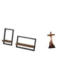 thumbnail image 1 of Estantes de pared para almacenamiento,Estantes flotantes de madera Estantes de pared de madera,Estatua católica,Colección religiosa de figuras de estatuas de la Virgen María,Figura de la, 1 of 8