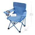 thumbnail image 3 of Ozark Trail Kids Arm Chair, 125lbs Weight Capacity, Color Blue, Polyester Fabric & Steel Frame, 3 of 8