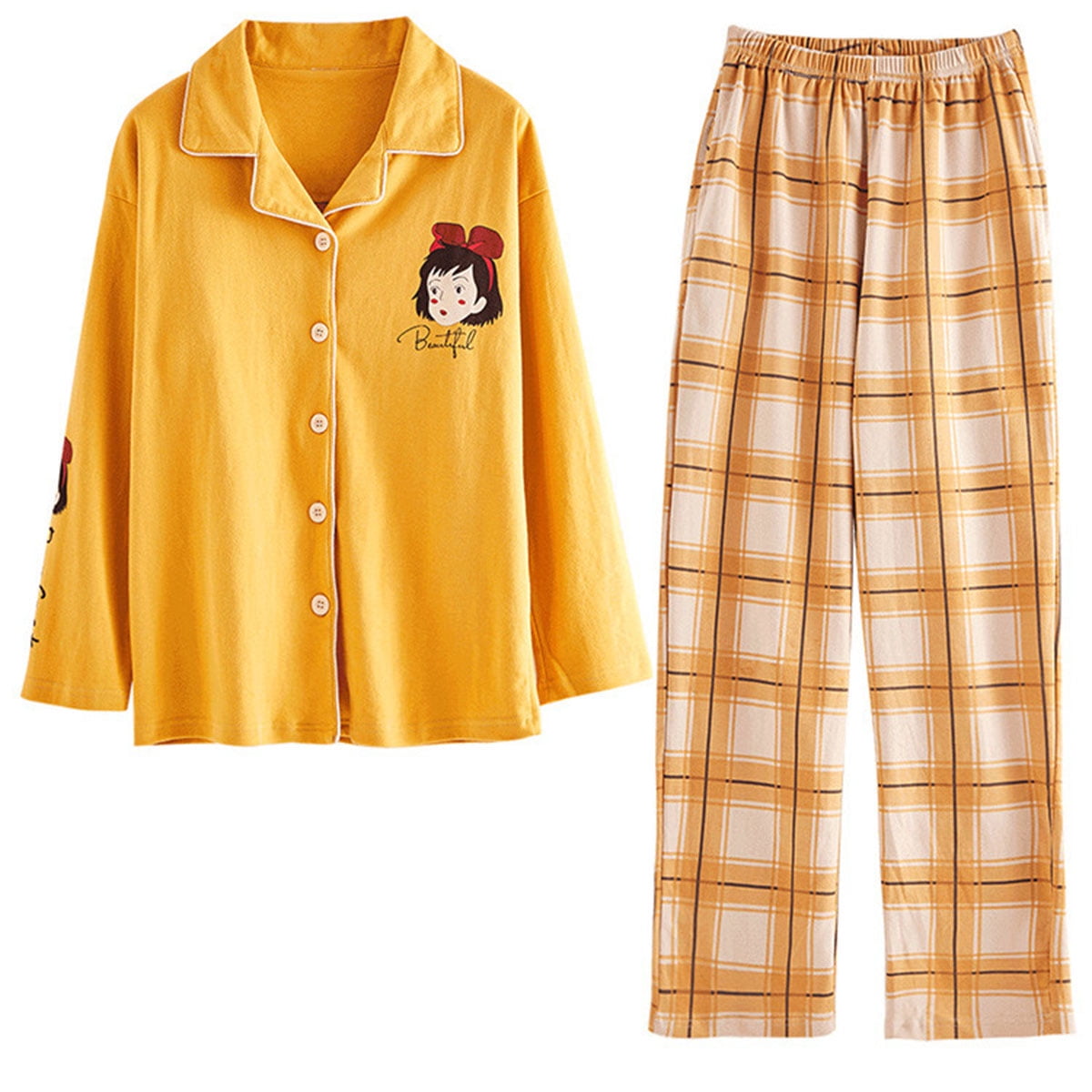 button up pjs