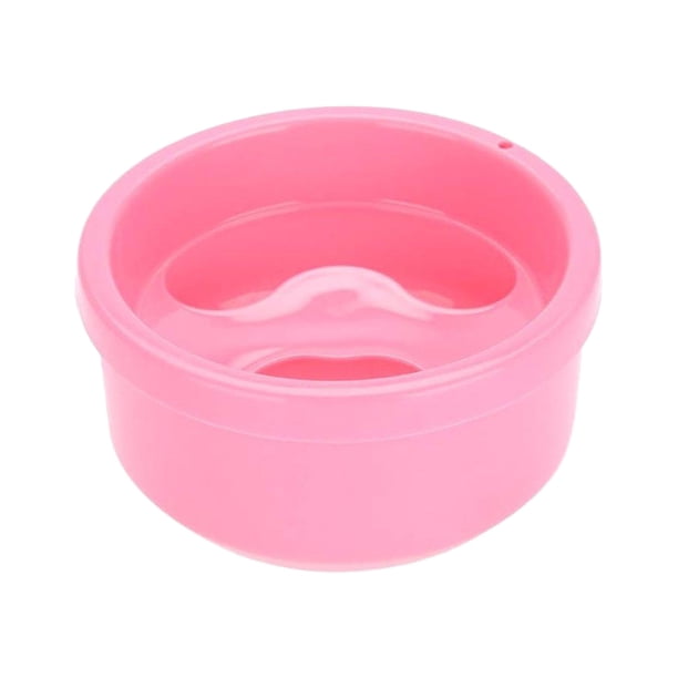 Vogacara Lavar el tazón para remojar, línea suave y tazón profundo, imprescindible para salón de uñas, tazón para remojar, uñas Juegos de manicura Rosa de la cáscara
