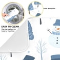 thumbnail image 2 of Yayeee Dish Drying Mat for Kitchen Counter 16"x18" Microfiber Absorbent Pad, White Snowman, 2 of 7