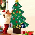 thumbnail image 2 of Spencer Kids Felt Christmas Tree, 3ft DIY Christmas Tree with 30 Pcs Detachable Wall Hanging Christmas Ornaments for Girls Boys Gifts Home Door Wall Decoration, 2 of 7