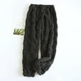 thumbnail image 2 of UAMVSH Flannel Fleece Pajama Pants for Women Warm Sherpa Lined Plaid Fashion Lounge Pants Comfortable Winter Sleepwear Pants(X-Large,Dark Gray 1), 2 of 3