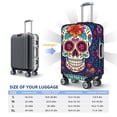 thumbnail image 4 of Kdxio Dead Day Party Pattern Luggage Cover for Travel,Elastic and Durable,Fits 18-32 Inch,Anti-Scratch Suitcase Protector-No luggage included, 4 of 5