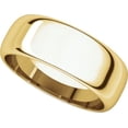 thumbnail image 5 of 7mm Half Round Band in 14k Yellow Gold - Size 12, 5 of 9