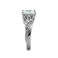 thumbnail image 4 of Women's 3.09 Ct Princess Cut Zirconia Stainless Steel Engagement Ring Size 8, 4 of 5