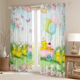 thumbnail image 2 of jejeloiu Cute Duck Black Out Curtains,Colorful Flower Floral Curtains Pack of 2 (42x63 Each),Western Rustic Farmhouse Cabin Bedroom Curtains For Girls Boys,Breathable Home Decor, 2 of 6