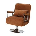 thumbnail image 4 of Sofá Silla,Sofá cama 2 en 1,silla,tumbona convertible,Sillón plegable para sofá con almohada giratoria 360,Sofá cama con respaldo ajustable de 5 posiciones,Chaise Lounge Cama Café, 4 of 9