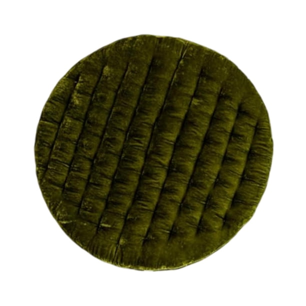Cojín redondo para asiento de silla, cojín para taburete, portátil, cómodo, decorativo, cojín para silla Verde