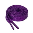 thumbnail image 1 of Cordones De Zapatos Brillo Metálico Brillante Cuerdas Planas Con Purpurina Para Zapatillas Morado Oscuro 180cm/70.87, 1 of 6