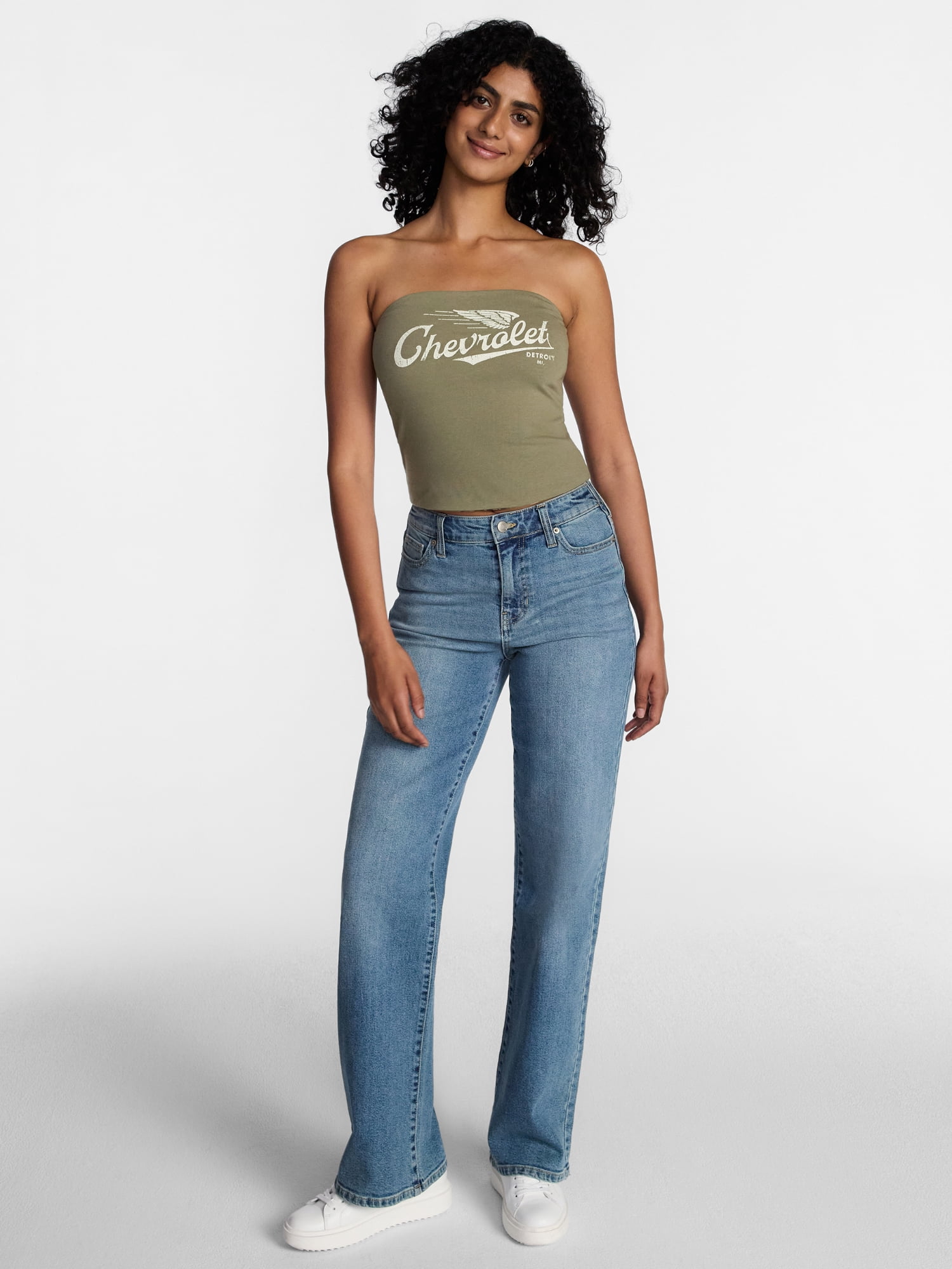 Chevrolet Women's Reversible Graphic Tube Top, Sizes XXS-XXL