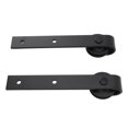 thumbnail image 4 of Door Sliding Hanging Rail Pulley, Solid Structure Barn Door Hardware Kit 1 Pair  For Study Bedroom, 4 of 7