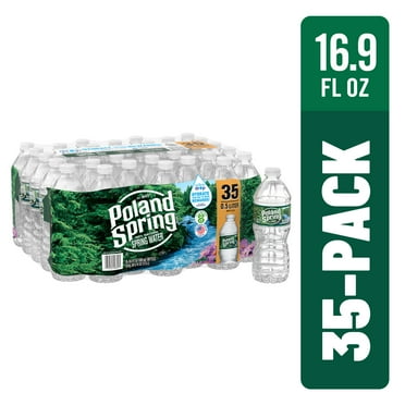 Poland Spring Maine Spring Water, 16.9 fl oz, 35 Pack Plastic Bottles