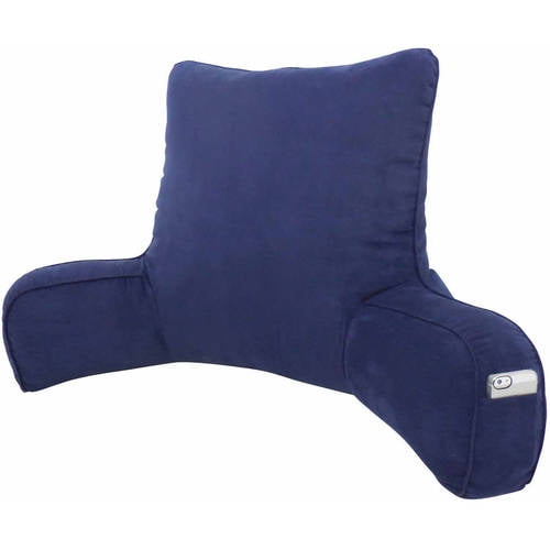 Oversized Bed Rest Lounger Pillow Faux Suede Fabric with Polyester