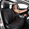 thumbnail image 4 of for Toyota Tacoma Trd Pro 2015-2023 Car Seat Cover, Red Lines Car Seat Covers, Waterproof Leather 5 Piece Full Set Easy to Clean and Install Beautify Interior, Protect Car Seats, 4 of 10