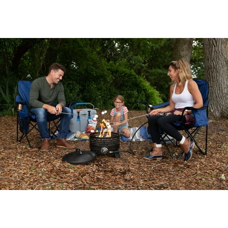 Fire Sense - Sporty Campfire Portable Gas Fire Pit - Mocha