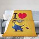 thumbnail image 2 of Manta de Minions, manta de felpa grande súper suave y esponjosa para niños, niñas y adultos jóvenes, manta de franela cálida y acogedora para sala de estar, sofá cama para todas las estaciones, 40 x, 2 of 8