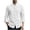White, variant on Mens Comfy Shirts Vintage Mandarin Collar Frog Button Long Sleeve Linen Shirt Lightweight Solid Relaxed Fit Tops