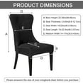 thumbnail image 6 of BH-JJSMGS Wingback Side Chair Cover Dining Chair Slipcover 1/2/4 Pack Polyester, Stretch Sloping Armchair Accent Chair Protector Seat Covers for Dining Room Banquet Home Party Decor, 6 of 7
