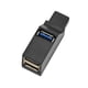 thumbnail image 1 of Hub USB de 3 puertos Mini USB 2,0 3,0, caja divisora ​​de concentrador de alta velocidad para PC, portátil, lector de tarjetas de disco U Juegos de teclado y mouse para computadora negro y USB 3.0, 1 of 6