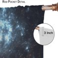 thumbnail image 6 of Nebula Galaxy Curtains Outer Space Planet Night Starry Sky Universe Fantasy Curtain with Rod Pocket for Bedroom Apartment Home Decor Drapes Window Treatments 2 Panels Set 84x84in, 6 of 6