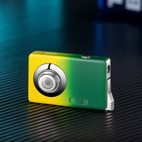 HDWUEN Cool Lighters for Men,Camera-Shaped Lighters Pink Torch Windproof Lighter,for Outdoor BBQ Kitchen,Green