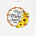 thumbnail image 4 of Inktastic My Mimi Loves Me with Sunflower Wreath Boys or Girls Baby Bodysuit, 4 of 5
