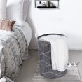 thumbnail image 3 of 43L s avec Poignée Tissu Noir Imperméable pour Lavage de Chambre Rangement Rayé s, 3 of 7