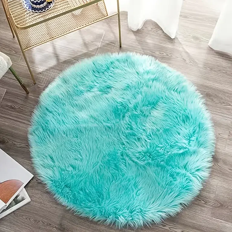 faux fur area rug walmart