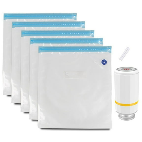 3D Printer Filament Vacuum Storage Bags Moisture Dustproof Sealed Bag for 3D Printing Supplies 3D Printer Parts,5 * Bags 1 * Air Pump 1 * Buckles,As Shown