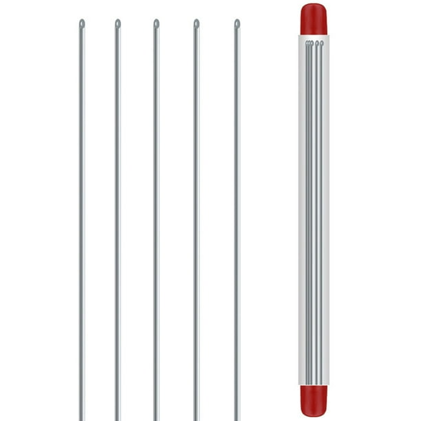 Agujas superiores de acero inoxidable para enganche de lombriz hueca portátil, 25 uds.
