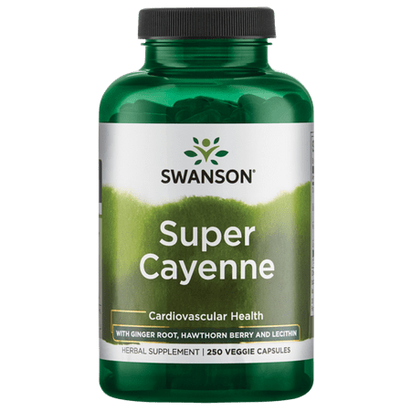 Swanson Super Cayenne 250 Veggie Capsules