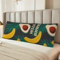 thumbnail image 2 of Balery Banana And Avocado Funda Protectora para Almohada Corporal de Algodón Hipoalergénico con Cierre(55 x 21 pulgadas), Almohadas No Incluidas, 2 of 7