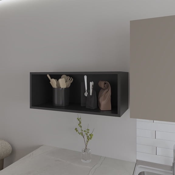 Living Room Cabinets, Wall Cabinet Axtell, Kitchen, Black, Black Metal Cabinets,Engineered Wood Wooden Cabinets, Furniture Primary Living Space Cabinets Wall Cabinet Axtell, Kitchen, Black