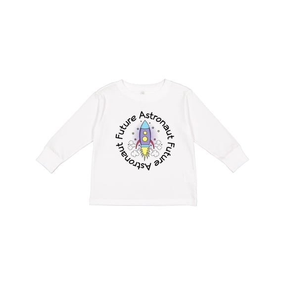 Inktastic Future Astronaut Space Rocket Girls Long Sleeve Toddler T-Shirt