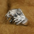 thumbnail image 6 of 925 Sterling Silver Hunting Leopards Ring Biker Rock Punk Jewelry TA348 Large Model US Size 15.5, 6 of 17