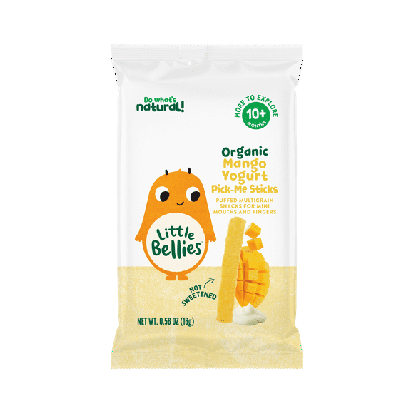 Little Bellies Organic Mango Yogurt Pick-Me Sticks 0.56 oz
