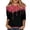 Red, variant on Spring Tops for Women Sparkly Graphic Three Quarter Sleeve Fashion Glitter Design Ladies Clothing,Red,3XL