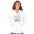 thumbnail image 4 of Flourish Flowers Jesus Christian God Zip Hoodie Sweatshirt Women Brisco Brands S, 4 of 5