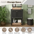 thumbnail image 5 of S-HOME 24 Inch Modern Bathroom Vanity with White Ceramic Sink, Cabinet with Open Shelf & Closed Storage Space, 5 of 11