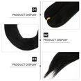 thumbnail image 2 of OULII 6Pcs Pre-Stretched Braiding Hair Extensions Black High Temperature Wire for Women Weddings, 2 of 4