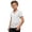 White, variant on Boys's T-Shirts Casual Solid V Neck Short Sleeve T Shirt Top Color Grey Size 7-8 Years