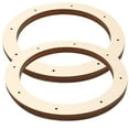 thumbnail image 3 of HERFIER 2Pcs Chic Wood Crafts Wreath Frames DIY Wreath Hoops Practical Wreath Making Rings 11.4x11.4x0.16in, 3 of 8
