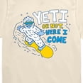 thumbnail image 2 of Instant Message - Yeti or Not, Here I Come Short Sleeve Graphic T-Shirt, 2 of 5