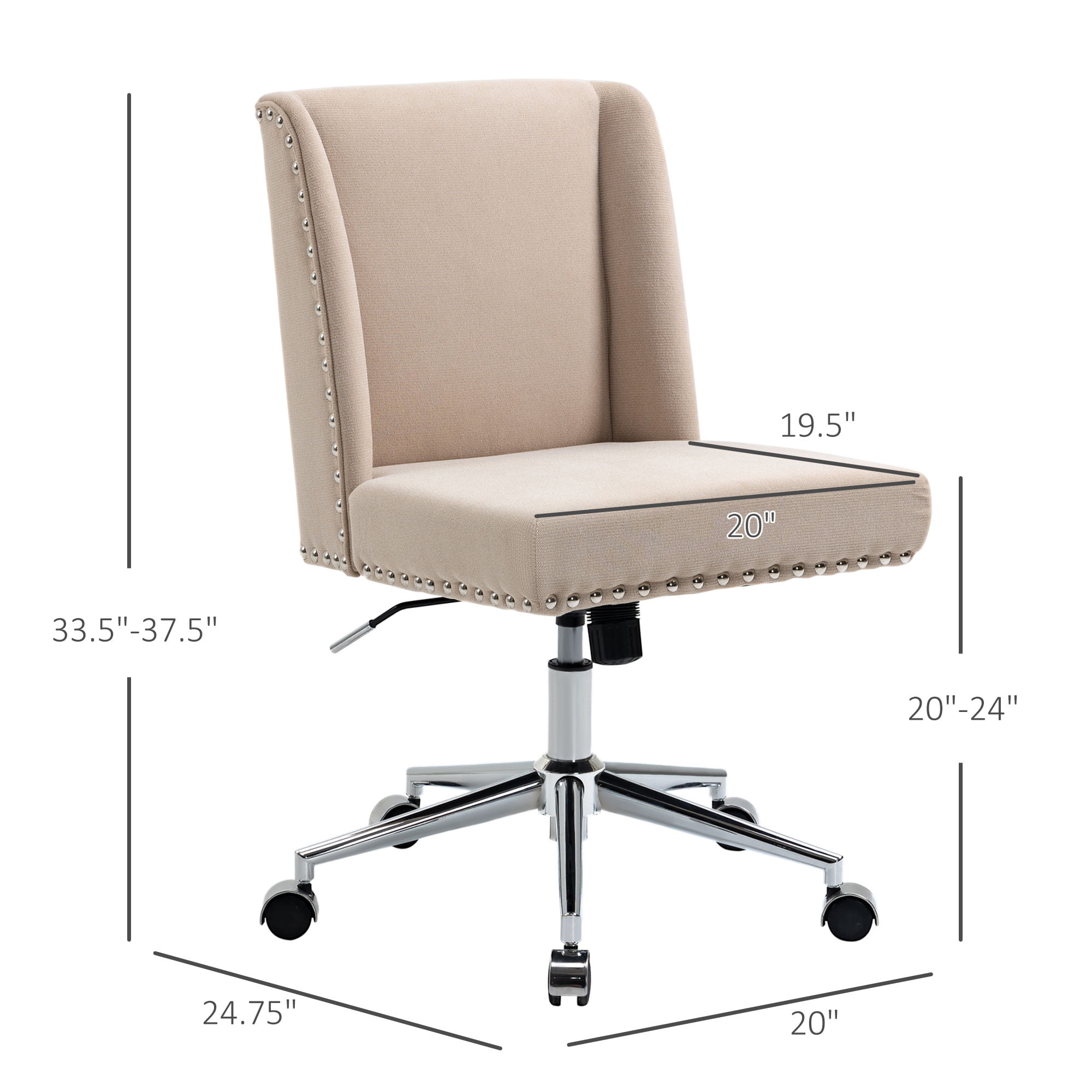Vinsetto Office Chair High Back 360° Swivel Task Chair Ergonomic