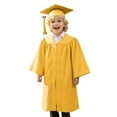 thumbnail image 2 of Girls Boys Primary School Graduation Cap and Gown for Toddler Gold Cap and Gown Outfit Kids Ceremony Party Gift, 2 of 6