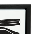 thumbnail image 3 of Kate and Laurel Sylvie Abstract Waves Framed Canvas Wall Art by Statement Goods 23x33 Black Modern Abstract for Wall, 3 of 7