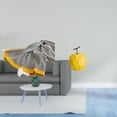 thumbnail image 2 of Manta de rayas estilo rústico con adorno de escultura de frutas de . Ideal para decorar el dormitorio, el sofá cama, la silla o la oficina., 2 of 8