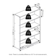thumbnail image 4 of Furinno PASIR 4-Tier Open Bookshelf Easy Assembly 9.3x31.3x41.8 Espresso, 4 of 5